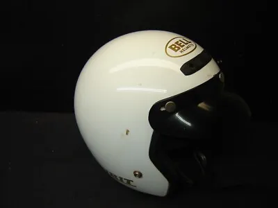 Vintage 70's White Spirit   Bell  Helmet Large GR 1250 • $59.99