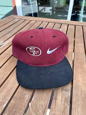 Vintage 1990’s San Francisco 49ers Nike Sports Hat SnapBack Cap Retro Hat VTG • $59.99