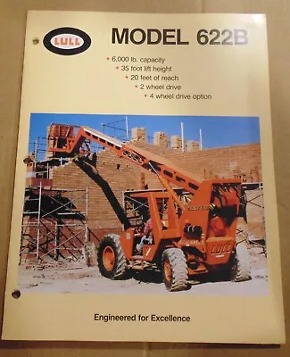 Fork Lift Truck Brochure - Lull -622B Telescopic Handler - 1990  8 PAGE • $5