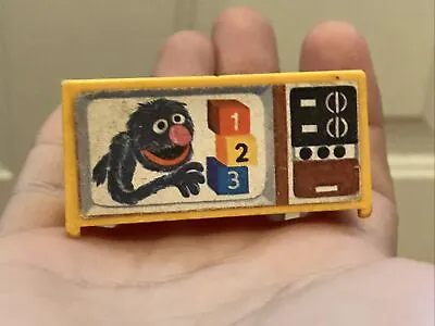 Vintage Fisher Price LITTLE PEOPLE Sesame Street GROVER TV Yellow Gold FPT8680 • $9.99