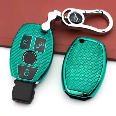 Carbon TPU Car Key Fob Case Cover Skin For Mercedes Benz CLA CLS CLK GLK GLA GLC • $16.99