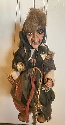 Rici 18” Handmade Marionette Witch Puppet From Czech Republic (Small Head Issue) • $54.99