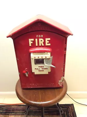 Vintage Gamewell Fire Alarm Call Box With Key • $264