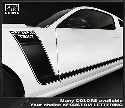 Ford Mustang 2005-2014 BOSS 302 Style Side Stripes Decals (Choose Color) • $59.50