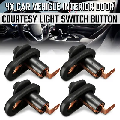 4x Car Vehicle Interior Door Courtesy Light Lamp Switch Button Parts Universal • $8.79