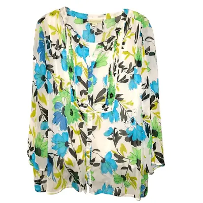 Appleseeds Floral Peasant Blouse • £17.98