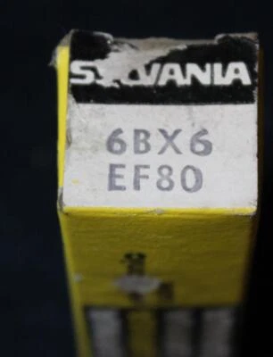 $7.49 • Buy Sylvania 6BX6 Ef80 Vacuum Tube NOS In Original Box Tested/Works