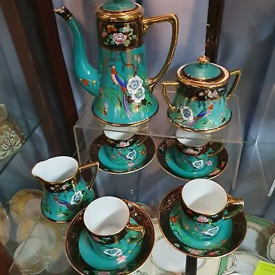£269.99 • Buy Exquiste Hand Painted And Gilded Noritake Coffee Set