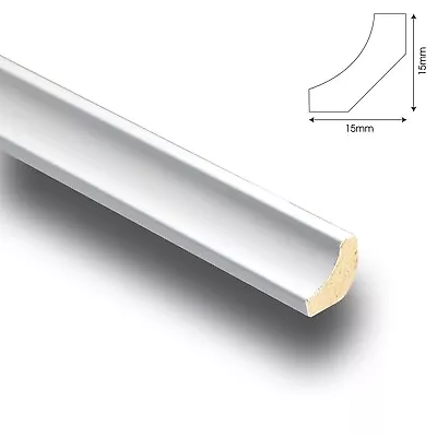 £30.94 • Buy Clean Pure White Scotia Beading Laminate 10 X 2.4m Lengths Edging Trim Quadrant