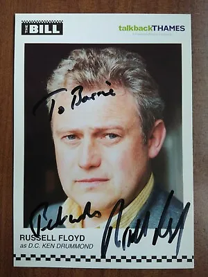 RUSSELL FLOYD *D.C. Ken Drummond* THE BILL HAND SIGNED AUTOGRAPH CAST PHOTO CARD • £19.99