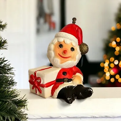 Vintage Santa Blow Mold Ornament. Made In Hong Kong. C. 1970s. • $12