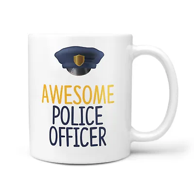 £9.95 • Buy Awesome Police Officer Gift Mug - Thank You Presents For Police Men, Women Gifts