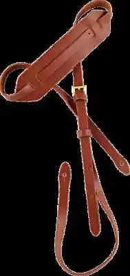 Ortega Guitars OSM-BR Leather Mandolin Strap W/ Soft Shoulder Pad Brown • $16.95