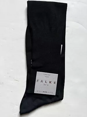 New $79 Men Dore Dore Falke 100% Silk Sheer Over The Calf Dress Socks Sz 11 - 12 • $54.99