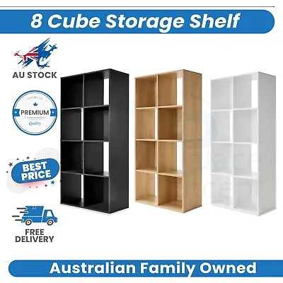 8 Cube Storage Shelf Display Cabinet Cupboard Bookshelf Unit Toy Book Organizer • $48.60