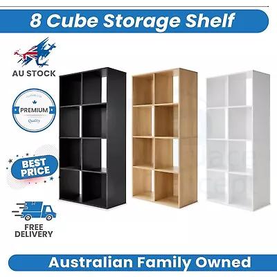 8 Cube Storage Shelf Display Cabinet Cupboard Bookshelf Unit Toy Book Organizer • $53.99