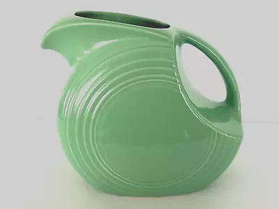 Vintage Original Fiesta Pottery Disc Water Pitcher Light Green HLC MADE IN USA • $68