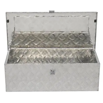 30 Inch Aluminum Truck Pickup Bed Trailer ATV Tongue Lockable Tool Box W/ Lock • $66.26