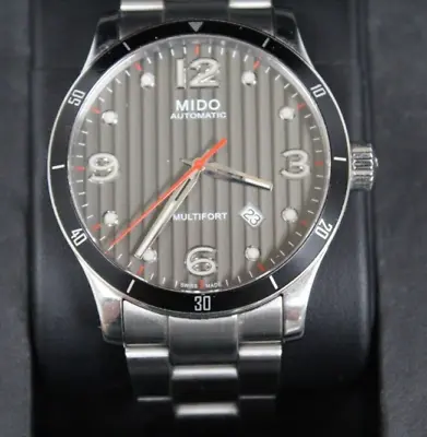 MIDO Multifort 42MM Automatic SS Black Dial Men's Watch M025.407.11.061.00 • $360