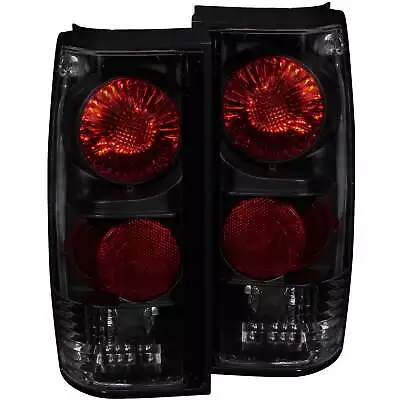 ANZO Black Euro Taillights Set For 1982-1994 Chevrolet S-10 Smoke/Red 211163 • $83.52