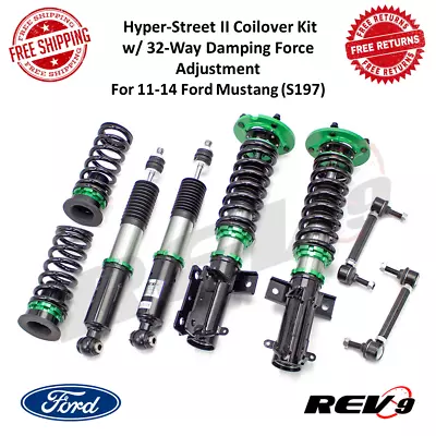 REV9 Hyper-Street II Coilover Kit W/ 32-Way Damping For 11-14 Ford Mustang S197 • $550