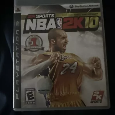 PS3 - NBA 2K10 - KOBE BRYANT COVER - 10th Anniversary Edition - Complete • $14.95