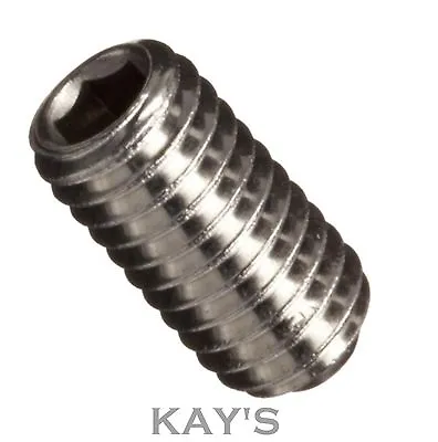 GRUB SCREWS CUP POINT ALLEN KEY SOCKET SET SCREWS A2 STAINLESS STEEL M3/4/5/6mm  • £0.99