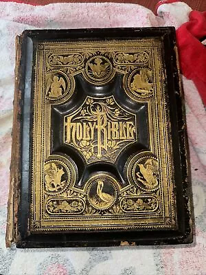 Antique Family Holy Bible • $100