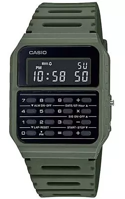 Casio Collection Retro Mens Digital Watch With Plastic Green Strap CA-53WF-3BDF • £35.76