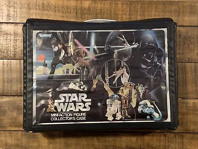 Vintage Star Wars Mini-Action Figure COLLECTOR'S CASE 1977 With Original Trays • $25