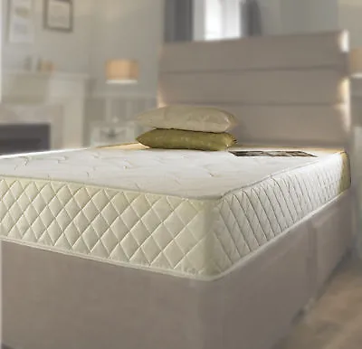 Cool Blue Memory Foam Quilted Mattress Sprung 3ft Single 4ft6 Double 5ftKing 6ft • £94.99