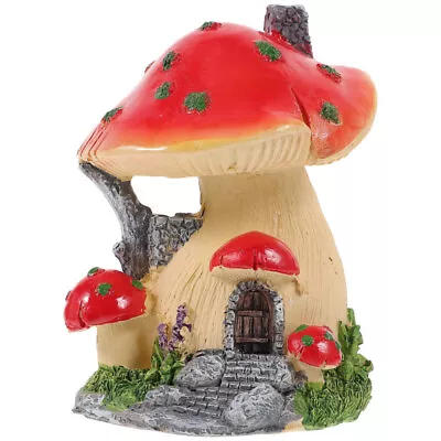 Miniature Mushroom House Garden Miniature House Figurine Fairy House Accessories • £13.99