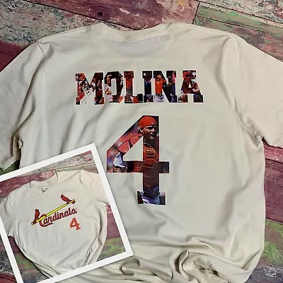 Custom St. Louis Cardinals Yadier Molina T-Shirt • $25