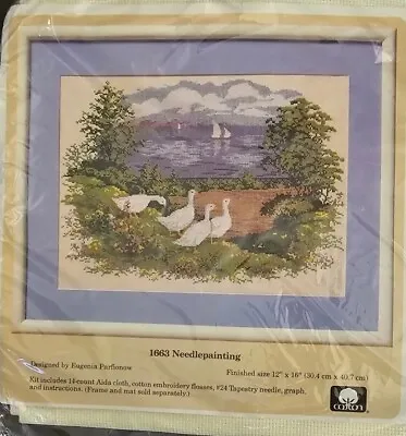 Vtg The Creative Circle Wandering Geese Cross Stitch Kit #1663 New Old Stock B7 • $9.77