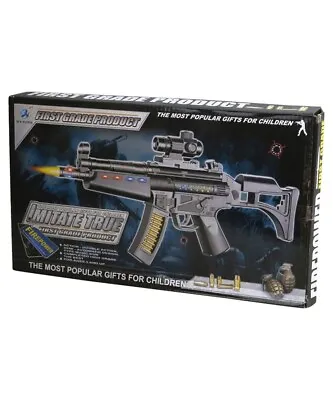 £10.50 • Buy Kids Toy Mp5 Gun Lights Realistic Firing Sound Boys Army Soldier Play [#]