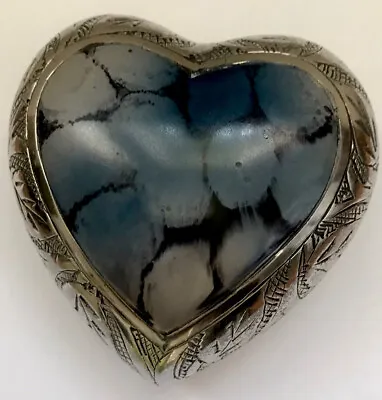 £12.99 • Buy Small Memorial Blue Mini Heart Keepsake Urn For Human/Pet Ashes FAULTY