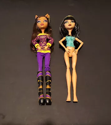 Monster High School's Out Cleo De Nile Clawdeen Wolf Dolls • $49.99