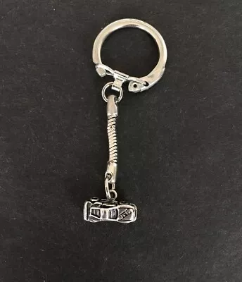 Vintage Keychain MINI SPORTS CAR Key Ring Metal Fob Charm Gum Ball Machine Prize • $14.93