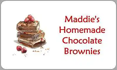 Stickers For Homemade Chocolate Brownies Cakes Personalised Baking Gift Labels • £2.70