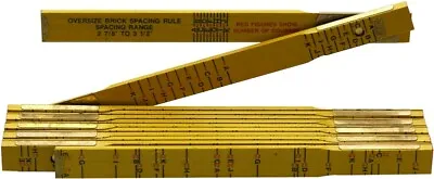 New Lufkin T656n Wooden Folding Ruler 6 Ft X 5/8  Mason's Brick 5246095 • $19.99