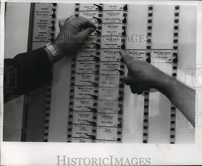 1966 Press Photo Automated Voting Machine  - Mja18779 • $19.99