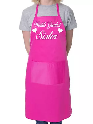 Worlds Greatest Sister Mother's Day Cooking Bakers Ladies Apron  • £9.99