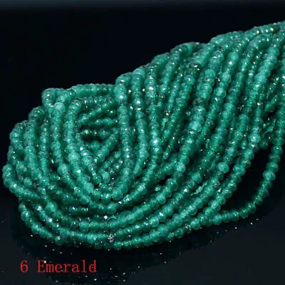 Wholesale 2x4mm Multicolor Faceted Natural Rondelle Gemstone Loose Beads 15  • £3.59