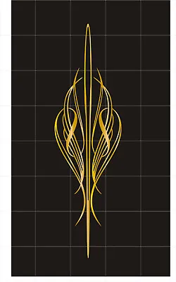 Pinstripe Decal Vinyl Stickers Motorcycle Car Truck Tank Fender Gold Intricate • $4.95