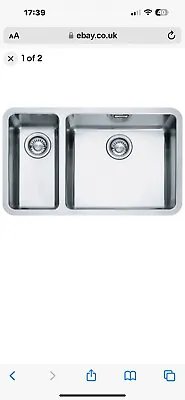 ..Franke Kubus KBX160-45 20 1.5 Bowl Silk Stainless Steel Undermount Sink LHSB • £385.19