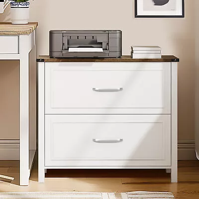 Lateral Filing Cabinet 2 Drawer File Cabinet F/ Letter A4-Sized File Office Home • $115.99