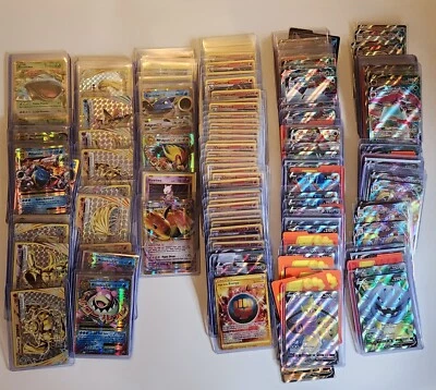 $12.45 • Buy Pokemon Card Lot 50 OFFICIAL TCG Cards W/ ULTRA RARE (V, VMAX, GX), Holos