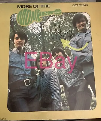 THE MONKEES (1967) Autographed By Micky Dolenz Original LP Vinyl Record COM-102 • $105