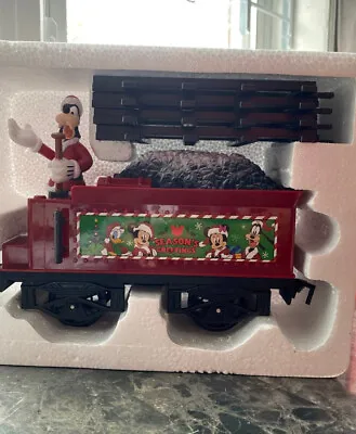 Mickey Mouse Holiday Express Disney Train Car Series #1 Goofy's Coal Car NEW QTY • $25