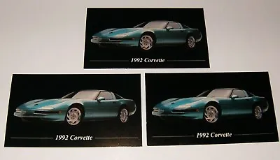 ★★3-1992 Chevy Corvette Photo Magnets 90 91 92 93 94 95 Zr1 Zr-1 Lt1 Lt 1 350 C4 • $5.39